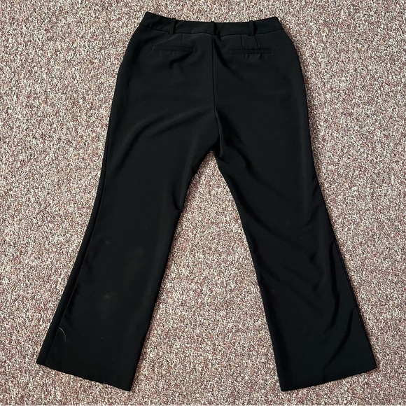 Worthington Black Flare Curvy Fit Pants Workwear 6 Petite - Picture 3 of 7